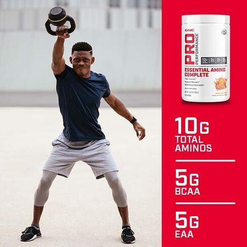 GNC Pro Performance Essential Amino Complete, Tangy Orange, 30 Servings, Supports Muscle Recovery in Saudi Arabia