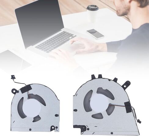 Upgraded Gaming Laptop Cooler Pad,4 Pin Connector Replacement CPU Cooling Fan,Easy to Install and Disassemble Laptop Cooling Fan,for DELL Vostro 15 7510 16 7610 (CPU and GPU) in Saudi Arabia
