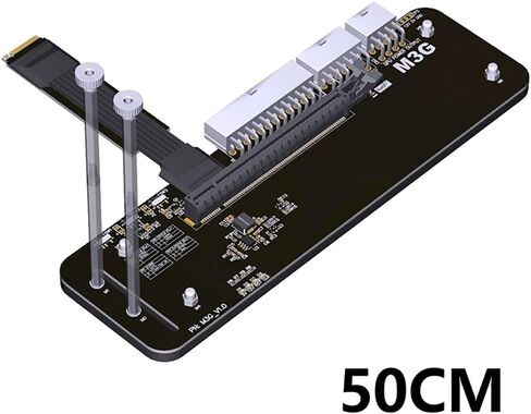 JMT ADT-M43SG M.2 NVMe M Key to PCIe4.0 X16 External Bracket 64Gbps Full Speed for Graphics Card Above 1660 (M43SG-50cm) in Saudi Arabia