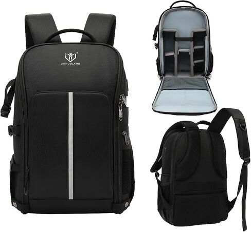 Camera Backpack，Camera Bag for DSLR/SLR,Camera Backpack Waterproof for Photographers Camera Case Compatible for Sony Nikon (Gray) in Saudi Arabia