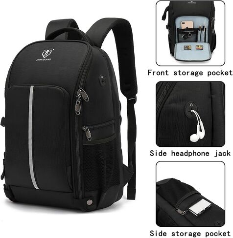 Camera Backpack，Camera Bag for DSLR/SLR,Camera Backpack Waterproof for Photographers Camera Case Compatible for Sony Nikon (Gray) in Saudi Arabia