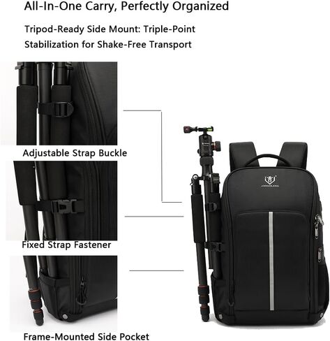 Camera Backpack，Camera Bag for DSLR/SLR,Camera Backpack Waterproof for Photographers Camera Case Compatible for Sony Nikon (Gray) in Saudi Arabia