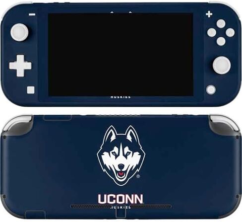 Skinit Decal Gaming Skin Compatible with Nintendo Switch Lite - Officially Licensed University of Connecticut Huskies Design in Saudi Arabia