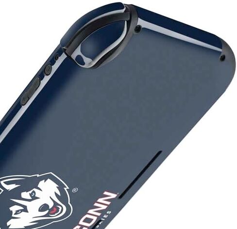 Skinit Decal Gaming Skin Compatible with Nintendo Switch Lite - Officially Licensed University of Connecticut Huskies Design in Saudi Arabia