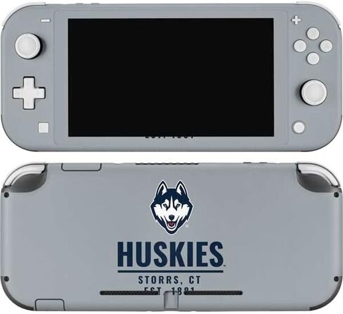 Skinit Decal Gaming Skin Compatible with Nintendo Switch Lite - Officially Licensed University of Connecticut Huskies Design in Saudi Arabia
