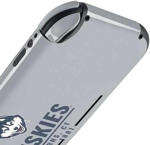 Skinit Decal Gaming Skin Compatible with Nintendo Switch Lite - Officially Licensed University of Connecticut Huskies Design in Saudi Arabia