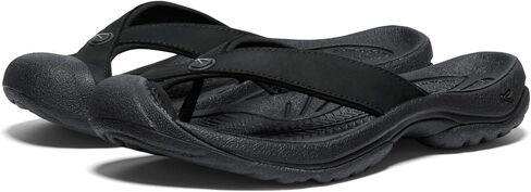 KEEN Women's Waimea H2 Toe Protecting Flip-Flops, Alloy/Black, 10 in Saudi Arabia