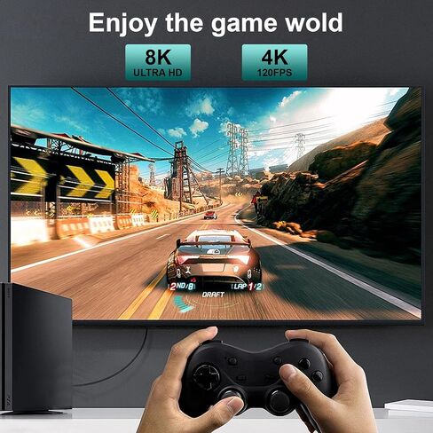 PHILCO HDMI Splitter 1 in 2 Out، 4K 1080P 3D مرآة شاشة مزدوجة، مضخم صوت محمول مع كابل HDMI بطول 4 أقدام - HDMI Splitter 1x2 لمشاهدة غامرة in Kuwait