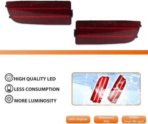 ADIIL Smoked Lens Rear Bumper Reflectors Light kit For Mercedes-Benz Sprinter 2007-2018; For Dodge Sprinter 2007-2009 & For Freightliner Sprinter 2007-2017 in Saudi Arabia