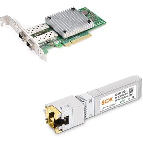 1.25/2.5/5/10GBase-T SFP+ Transceiver & 10Gb PCI-E NIC Network Card Compare to Intel X710-DA2
