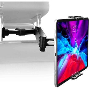 UrbanX Car Headrest Mount for iPad and Tablets - Essential Travel Accessory for Road Trips - Back Seat Tablet Holder for X50i Fits All 4-11" Devices & All Headrest Rods