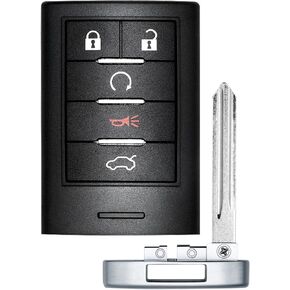استبدال مفتاح FOB للفصل 2008-2015 CTS/ 08-11 STS CAR CAR بدون مفتاح التحكم عن بُعد ، M3N5WY7777A ، 5 أزرار