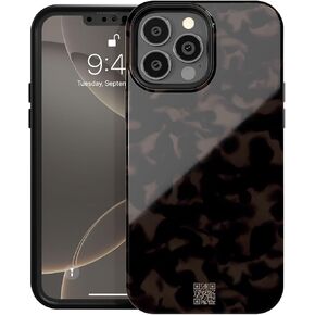 Custom Tort Tortoiseshell Initials Name Case, Personalized Name Case, Compatible with iPhone 16 Plus, 15 Pro Max, 14, 13 Mini, 12, 11, X/XS Max, XR, 7/8
