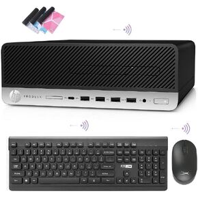 HP Desktop PC ProDesk 600 G4 Windows 11 SFF Computer,i7 Small Form Factor Business Desk Top 32GB Ram 512GB NVMe M.2 SSD + 1TB HDD,WiFi,BT,HDMI,DP,DVD,USB-C,Altec Wireless K&M + TJJ Mouse PAD(Renewed)