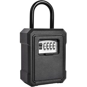 صندوق قفل مفتاح الأمان من MEGREZ، صندوق أمان مثبت على الحائط مع رمز رقمي، صندوق قفل مجموعة رمز قابل لإعادة الضبط للمفاتيح، صندوق تخزين مفاتيح معدني للمنزل والمكتب، أحمر in Kuwait