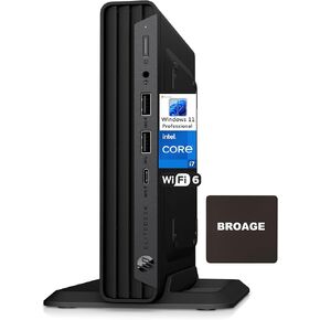 HP Elitedesk 800 G6 Business Mini Desktop ، Intel Octa-Core I7-10700 ، 16GB DDR4 RAM ، 1TB PCIe SSD ، WiFi ، Bluetooth ، Type-C ، 3.13 LB ، Windows 11 Pro (READED)