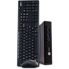 HP EliteDesk 800 G2 Desktop Mini Business PC Computer, Intel Quad Core i5-6500T, 16GB RAM, 1TB SSD, Windows 10 Pro, 16GB Flash Drive, Wireless Keyboard & Mouse, WiFi (Renewed)
