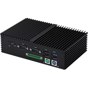 Qotom Mini PC N100 Q10922XPGV with 2X 2.5G LAN/2x HD/ 5X COM/VGA/GPIO/PS/2-16GB DDR5 RAM NVME 1TB SSD