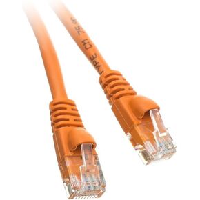 ACL 15 Feet RJ45 Snagless/Molded Boot Orange Cat6a Ethernet Lan Cable, 1 Pack