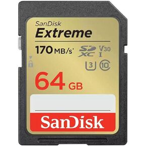SanDisk Extreme 64GB UHS-I U3 SDXC Memory Card