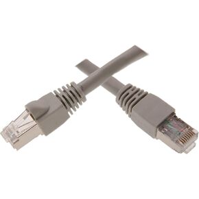 CableWholesale 1 Foot Shielded Cat6 Blue Ethernet Patch Cable, Snagless/Boot, 24AWG, RJ45 Gold Plate Connector, 4 Pair Stranded Copper, Shielded Twisted Pair (STP) Internet Network Patch Cable