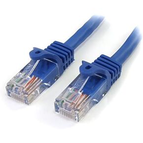 StarTech 1 ft Blue Snagless Cat5e UTP Patch Cable Retail