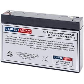 Compatible Replacement ofr B&B HR9-6 T2 Replacement Battery - 6V 9Ah F2 by UPS Battery Center