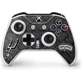 Skinit Skinit Gaming Gaming Skiner مع وحدة تحكم Xbox One S - NBA San Antonio Spurs Dark Disch