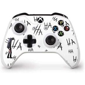 Skinit Decal Gaming Skin Compatible with Xbox One S Controller - Officially Licensed Warner Bros Hahaha - The Joker Design
