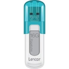 Lexar 16GB JumpDrive V10 USB 2.0 Flash Drive - 16 GB - Teal, White