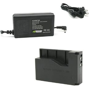 Wasabi Power ACK-E15 AC Power Adapter Kit with DC Coupler DR-E15 (LP-E12 Dummy Battery for Canon EOS Rebel SL1, EOS 100D, PowerShot SX70 HS)