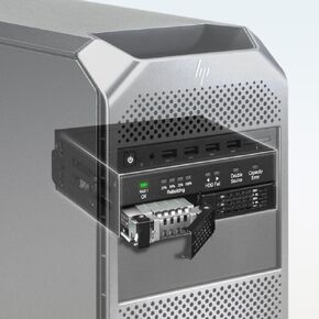 Dual 2.5" SATA Drive Removable RAID 1 & JBOD Mobile Rack Enclosure for 5.25" Bay - ToughArmor RAID MB902SPR-B R1