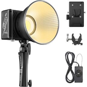 SIRUI C300XII 310W Portable RGB LED Video Light - Ultra Lightweight 0.96kg, App Control, V-Mount Battery & AC/DC Power, 2700-6500K CCT for Studio/Outdoor Photography