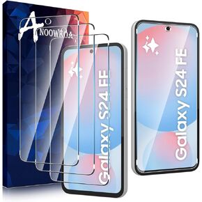 [3 Pack Designed for Samsung Galaxy S24 FE/Galaxy A36/Galaxy A56 Screen Protector Tempered glass film.Anti-breakage. Anti-scratch no bubbles 9H hardness. Easy Installation