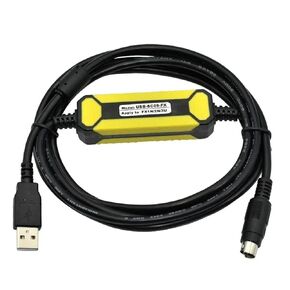 USB-SC09-FX Programming Cable for PLC Compatible with FX-USB-AW FX2N/FX1N/FX0N/FX0S/FX1S/FX3U(USB-SC09-FX)