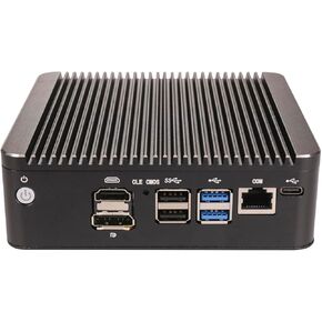 HUNSN Micro Firewall Appliance, Mini PC, OPNsense, VPN, Router PC, Intel N100, RS55, AES-NI, 6 x Intel 2.5GbE I226-V, COM, HDMI, DP, Type-C, 16G RAM, 128G SSD