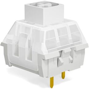 Box Switches White 3 Pin Mechanical Switches Keyboard for Gaming Keyboard Clicky Hand Feeling (90pcs, Box White)