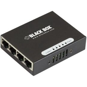 Black Box Switch - (4) 10/100/1000Mbps RJ45, 220V AC
