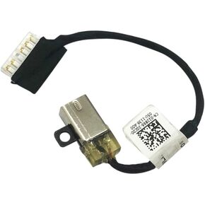 DC in Power Jack Charging Port/Cable Connector Replacement for DELL Inspiron 17 3780 3781 3782 3785 3790 3793 Latitude 3490 3590 CN: 0228R6 DC301011R00 DC301012300 (10.9CM)