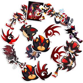 Stickers Pack 20 Pcs Shadow Bumper Laptop Guitar The Water Luggage Hedgehog Aesthetic Skateboard Bottle Colorful Vinyl Car Bike Waterproof