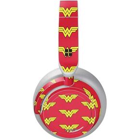 Skinit Decal Audio Skin Compatible with Surface Headphones - Officially Licensed Warner Bros Wonder Woman Logo Pattern Design
