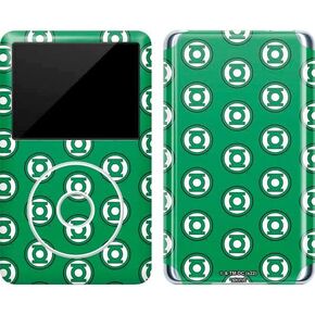 Skinit Decal MP3 Player Skin Compatible with iPod Classic (6th Gen) 80GB - Officially Licensed Warner Bros Green Lantern Logo Pattern Design