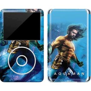Skinit Decal MP3 Player Skin Compatible with iPod Classic (6th Gen) 80GB - Officially Licensed Warner Bros Aquaman Son of The Land and Seas Design