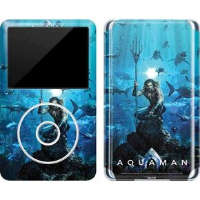 Skinit Decal MP3 Player Skin Compatible with iPod Classic (6th Gen) 80GB - Officially Licensed Warner Bros Aquaman King of The Seas Design