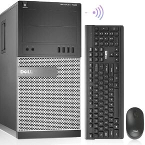 Dell OptiPlex 7020 Tower Computers PC Refurbished Desktop,i7 4790 16GB Ram 512GB SSD,2TB HDD,AC8260 Built-in WiFi,Dual Monitor Support,Altec Wireless Keyboard Mouse (Renewed)