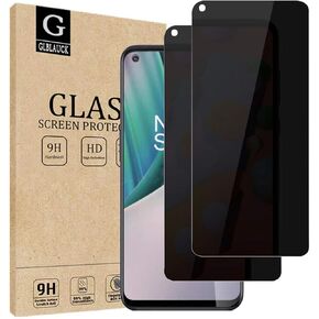 [2-Packs] Privacy Screen Protector for OnePlus Nord N10 5G, Anti-Spy 9H Hardness Tempered Glass Screen Protectors for OnePlus Nord N10 5G 6.49 inch