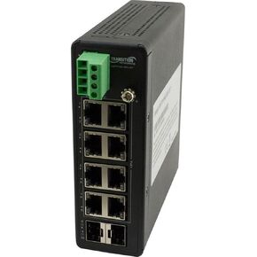 Transition Networks SISTP1040-382-LRT 8-Port Unmanaged 1000Base-X 10/100/1000Base-T Gigabi