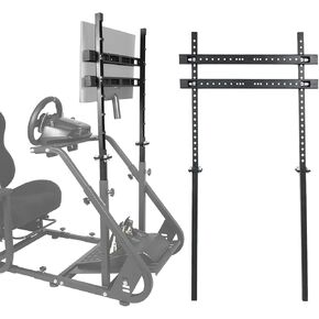 Minneer Monitor Stand Accessories of 30mm Square Tube Racing Simulator Cockpit Fit for Dardoo/Anman/Marada Racing Stand Height Adjustable Bearing 220lb TV Mount Suitable for Gaming Wheel Stand