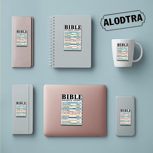 (3pcs) أرقام الطوارئ للكتاب المقدس ملصق المسيحي للكتاب المقدس الآية يسوع فينيل شارات الملصقات الملصقات الإلهام للكتب البهلوانات المحمولة. in Kuwait