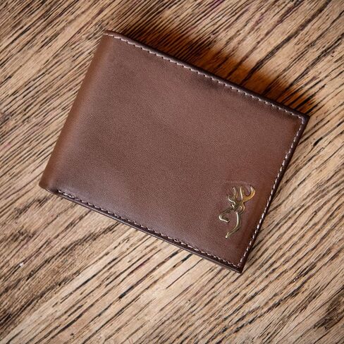 Browning Men's Rugged Brass Buck Wallets, Available in Multiple Styles, Brass Buck in Saudi Arabia